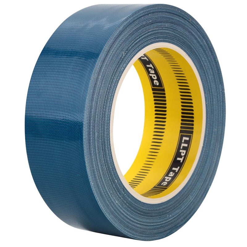 LLPT Duct Tape Premium Grade 1.6 Inches x 108 Feet x 11 Mil Easy Tear Residue Free Strong Adhesive Color Dark Blue (DT412) - Image 1
